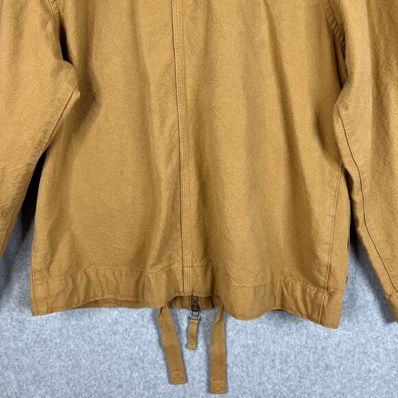 Everlane Beige The Canvas Organic Cotton Full Zip Hooded Anorak Jacket Sz Medium - Picture 7 of 12